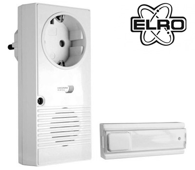 Koopjessite - Elro Draadloze Deurbel met Plug-in functie Koopjessite - Elro Draadloze Deurbel met Plug-in functie