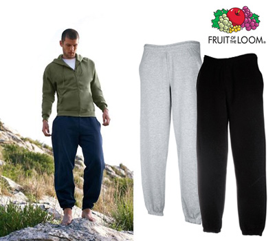 Koopjessite - Fruit of the Loom Joggingbroek - Zwart, Grijs of Blauw Koopjessite - Fruit of the Loom Joggingbroek - Zwart, Grijs of Blauw
