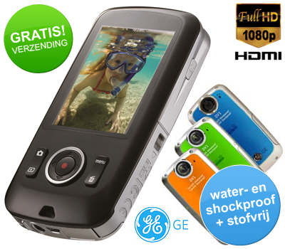 Koopjessite - GE DV1 - Full HD (1080p) Compact Videocamera - Met 4 GB SD geheugenkaart Koopjessite - GE DV1 - Full HD (1080p) Compact Videocamera - Met 4 GB SD geheugenkaart