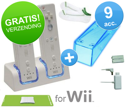 Koopjessite - Giga accessoire pakket voor Nintendo Wii