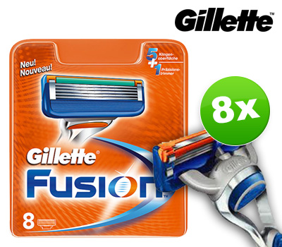 Koopjessite - Gilette Fusion Scheermesjes (8-pack) Koopjessite - Gilette Fusion Scheermesjes (8-pack)