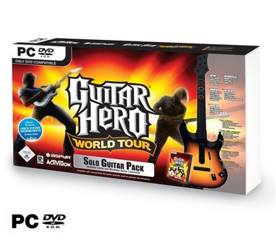Koopjessite - Guitar Hero: World Tour met Wireless Guitar (PC-DVD) Koopjessite - Guitar Hero: World Tour met Wireless Guitar (PC-DVD)