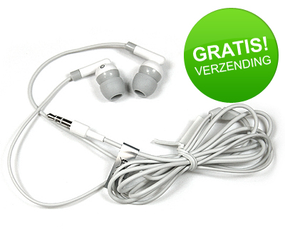 Koopjessite - In-Ear Stereo Koptelefoon (3.5 mm, Wit) Koopjessite - In-Ear Stereo Koptelefoon (3.5 mm, Wit)