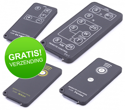 Koopjessite - Infrarood Afstandbediening voor diverse Digitale Camera's Koopjessite - Infrarood Afstandbediening voor diverse Digitale Camera's
