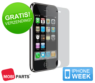 Koopjessite - iPhone week: Mobiparts Display Folie voor Apple iPhone 3G/3GS