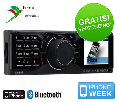 Koopjessite - iPhone week: Parrot Bluetooth Carkit RKi8400
