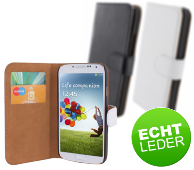 Koopjessite - Lederen Portemonnee Hoesje voor diverse smartphones - o.a. iPhone 5 en Galaxy S4 Koopjessite - Lederen Portemonnee Hoesje voor diverse smartphones - o.a. iPhone 5 en Galaxy S4