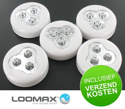 Koopjessite - Loomax Click LEDs (5 Pack) LMHH-7000CL Koopjessite - Loomax Click LEDs (5 Pack) LMHH-7000CL