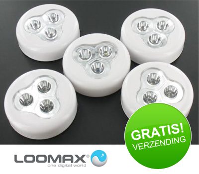 Koopjessite - Loomax Click LEDs (5 Pack) Koopjessite - Loomax Click LEDs (5 Pack)