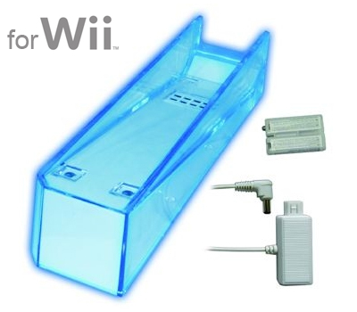 Koopjessite - Loomax Stand met LED voor Nintendo Wii met Batterij Lader