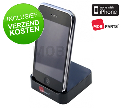 Koopjessite - Mobiparts Glossy Cradle voor Apple iPhone 3G/3GS Koopjessite - Mobiparts Glossy Cradle voor Apple iPhone 3G/3GS