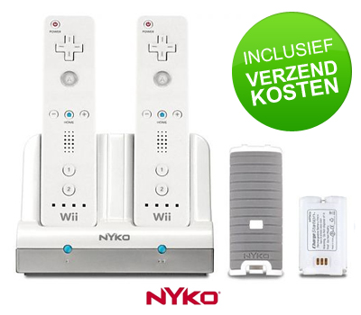 Koopjessite - Nyko Charge Station voor Nintendo Wii Koopjessite - Nyko Charge Station voor Nintendo Wii