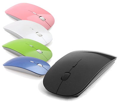 Koopjessite - Optische Draadloze Muis - Zwart, wit, roze, groen of blauw! Koopjessite - Optische Draadloze Muis - Zwart, wit, roze, groen of blauw!
