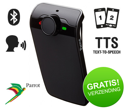 Koopjessite - Parrot Minikit Plus - Geavanceerde Bluetooth carkit