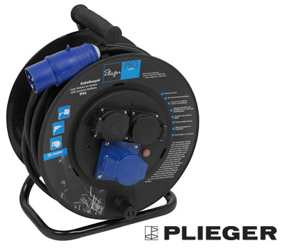 Koopjessite - Plieger Pro Series Kabelhaspel (25 meter - IP44 - 3000 Watt)