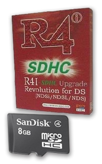 Koopjessite - R4i Deluxe SDHC Kaart + Micro SD 8 GB