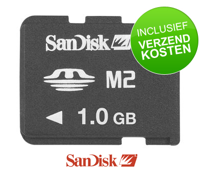 Koopjessite - SanDisk Memory Stick Micro 1 GB Koopjessite - SanDisk Memory Stick Micro 1 GB
