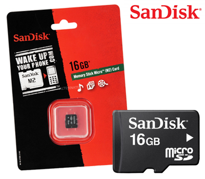 Koopjessite - Sandisk Micro SD 16 GB Memory Card SDHC