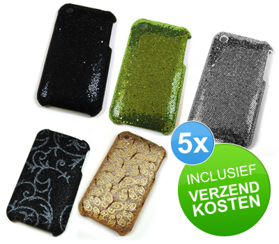 Koopjessite - Set Back-covers voor Apple iPhone 3G/3GS (5 stuks)