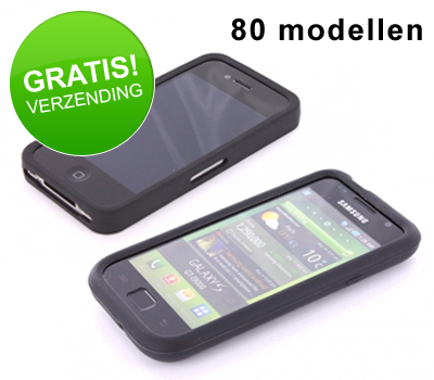 Koopjessite - Siliconen case voor diverse smartphones Koopjessite - Siliconen case voor diverse smartphones