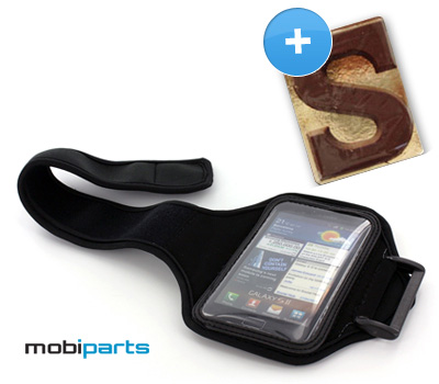 Koopjessite - Sinterklaas 5-daagse: Sport armband voor smartphones + Chocoladeletter