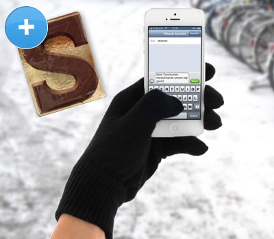 Koopjessite - Sinterklaas 5-daagse: Touchscreen Handschoenen + Chocoladeletter