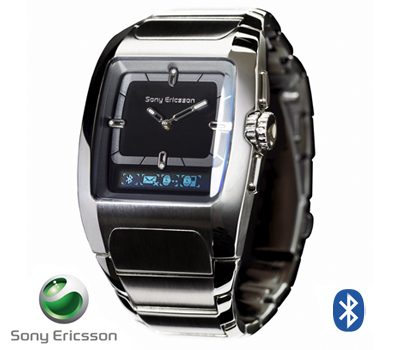 Koopjessite - Sony Ericsson Bluetooth Horloge MBW-100 Silver Koopjessite - Sony Ericsson Bluetooth Horloge MBW-100 Silver