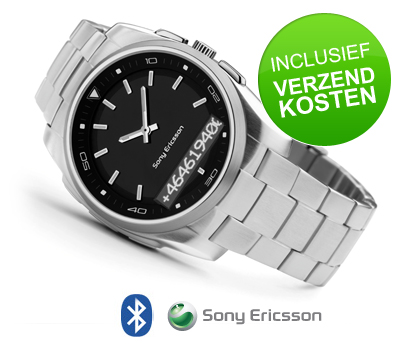 Koopjessite - Sony Ericsson Bluetooth Horloge MBW-150 Executive Edition Koopjessite - Sony Ericsson Bluetooth Horloge MBW-150 Executive Edition