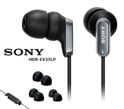 Koopjessite - Sony In-Ear Stereo Hoofdtelefoon MDR-EX35LP Black Koopjessite - Sony In-Ear Stereo Hoofdtelefoon MDR-EX35LP Black