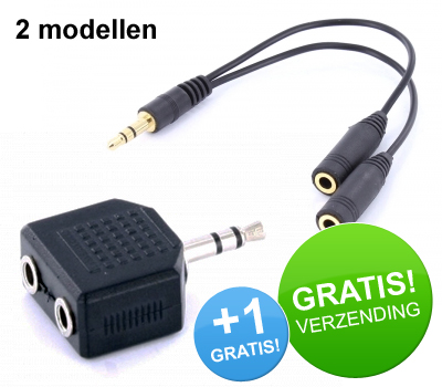 Koopjessite - Splitter voor een 3,5 mm audio jack + 1 GRATIS! Koopjessite - Splitter voor een 3,5 mm audio jack + 1 GRATIS!