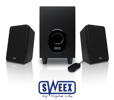 Koopjessite - Sweex 2.1 Subwoofer Systeem SP024 Koopjessite - Sweex 2.1 Subwoofer Systeem SP024