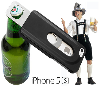 Koopjessite - Tip voor carnaval: iPhone 5/5S Case met Bieropener (zwart of wit) Koopjessite - Tip voor carnaval: iPhone 5/5S Case met Bieropener (zwart of wit)
