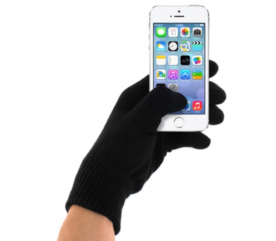Koopjessite - Touchscreen Handschoenen - Drie maten (zwart)