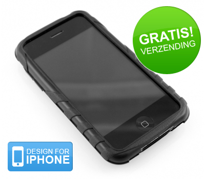 Koopjessite - Turtle NBR Protector voor iPhone 3G en 3GS Black