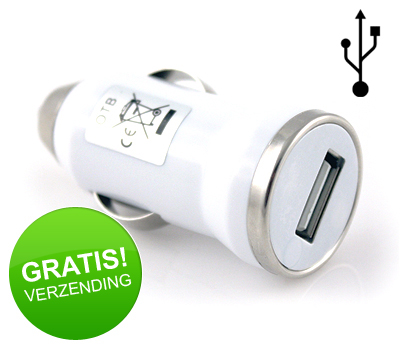 Koopjessite - USB Autolader (Wit) Koopjessite - USB Autolader (Wit)