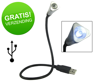 Koopjessite - USB LED lamp met zwanenhals Koopjessite - USB LED lamp met zwanenhals
