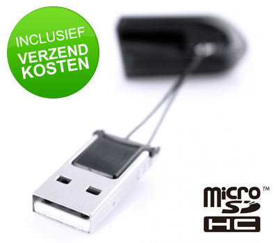 Koopjessite - USB microSDHC Kaartlezer Black Koopjessite - USB microSDHC Kaartlezer Black