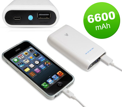 Koopjessite - V7 Portable Power Bank 6600mAh Koopjessite - V7 Portable Power Bank 6600mAh