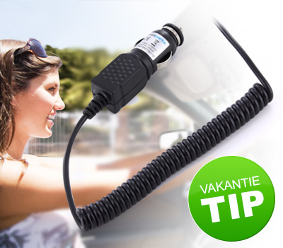 Koopjessite - Vakantie tip: Autolader voor mobiele telefoons (Galaxy S4, Xperia Z etc.)