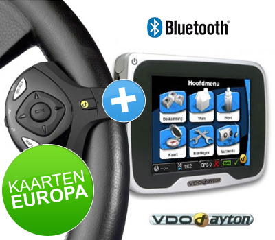 Koopjessite - VDO Dayton PN2050TMC/BT Europa met Stuurwielbediening Koopjessite - VDO Dayton PN2050TMC/BT Europa met Stuurwielbediening