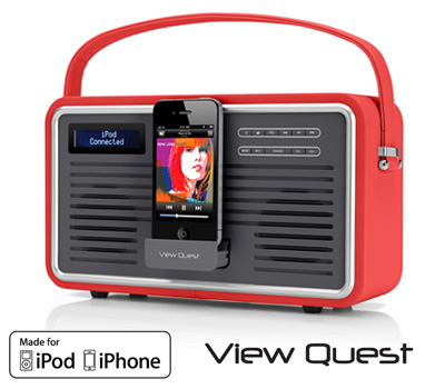 Koopjessite - View Quest Retro DAB+ Radio met iPhone Dockingstation