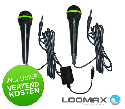 Koopjessite - Wii 4-daagse: Loomax Wii Karaoke Microphones LMHH-8000G9