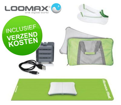 Koopjessite - Wii 4-daagse: Loomax Wii-Fit 5 in 1 Fitness Bundle LMGR-G1036