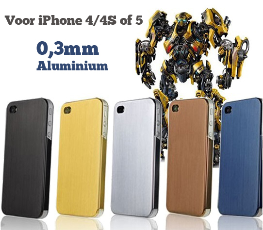 Lifestyle Deal - 0,3 Mm Ultradunne Metalen Case Voor De Iphone 4/4S Of 5 Lifestyle Deal - 0,3 Mm Ultradunne Metalen Case Voor De Iphone 4/4S Of 5