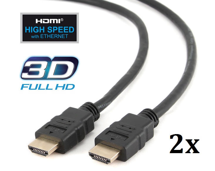 Lifestyle Deal - 2X High Speed Hdmi Kabel V1.4 1,8M