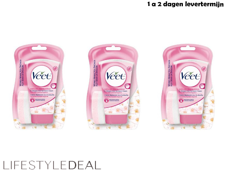 Lifestyle Deal - 2X Veet Ontharingscreme Sensitive; 26%Korting; Op=Op; Laatste 10 Duo-Packs