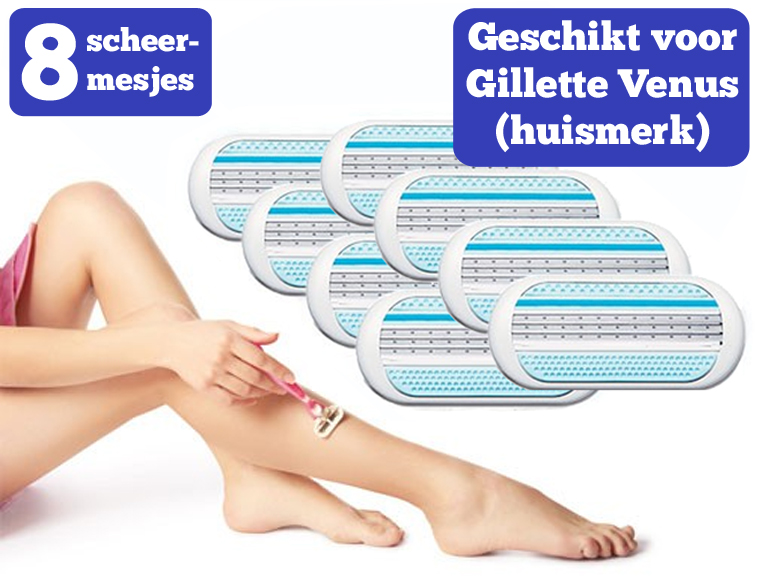 Lifestyle Deal - 8 Universele Scheermesjes Voor Gillette Venus Lifestyle Deal - 8 Universele Scheermesjes Voor Gillette Venus