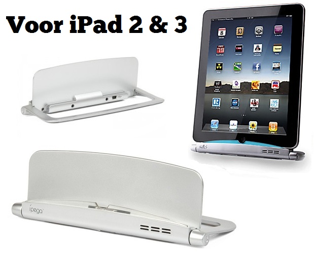 Lifestyle Deal - Aluminium Standaard Met Oplader Voor Ipad 1,2 En 3 Lifestyle Deal - Aluminium Standaard Met Oplader Voor Ipad 1,2 En 3