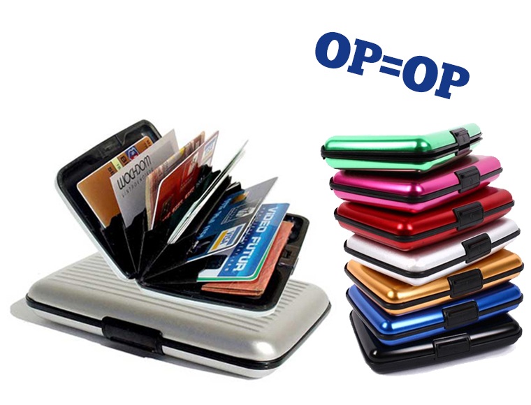 Lifestyle Deal - Aluminium Wallet / Kaarthouder In 8 Kleuren Lifestyle Deal - Aluminium Wallet / Kaarthouder In 8 Kleuren