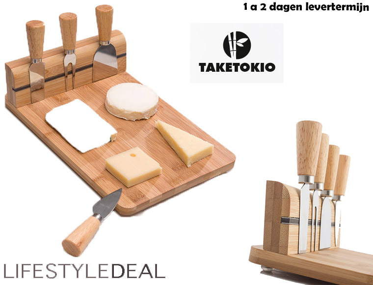 Lifestyle Deal - Bamboe Kaasplank Set (5 Stuks)